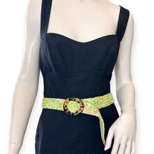 Lilly Pulitzer Vintage Multicolor Canvas Belt Size S